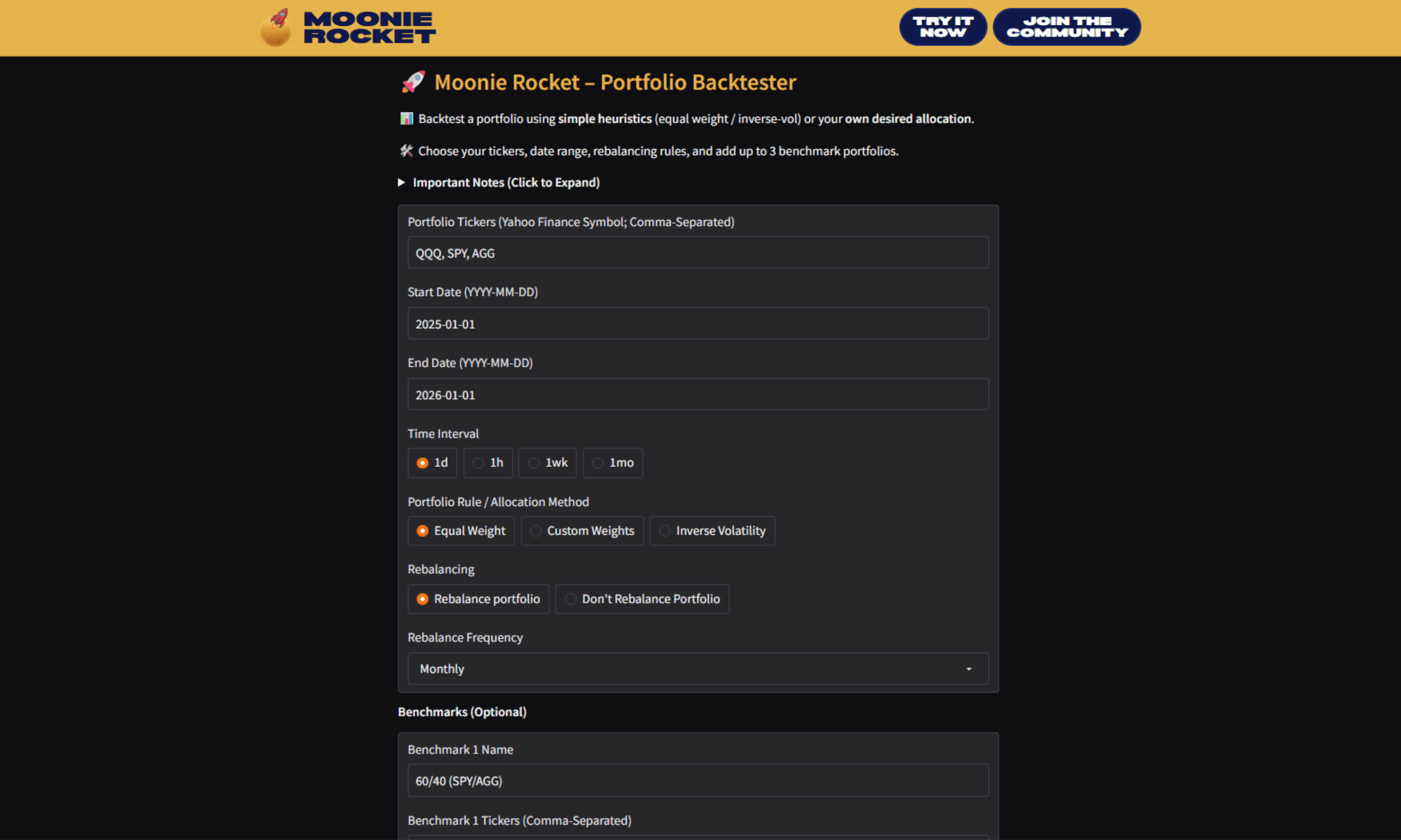 Simple Portfolio Backtester